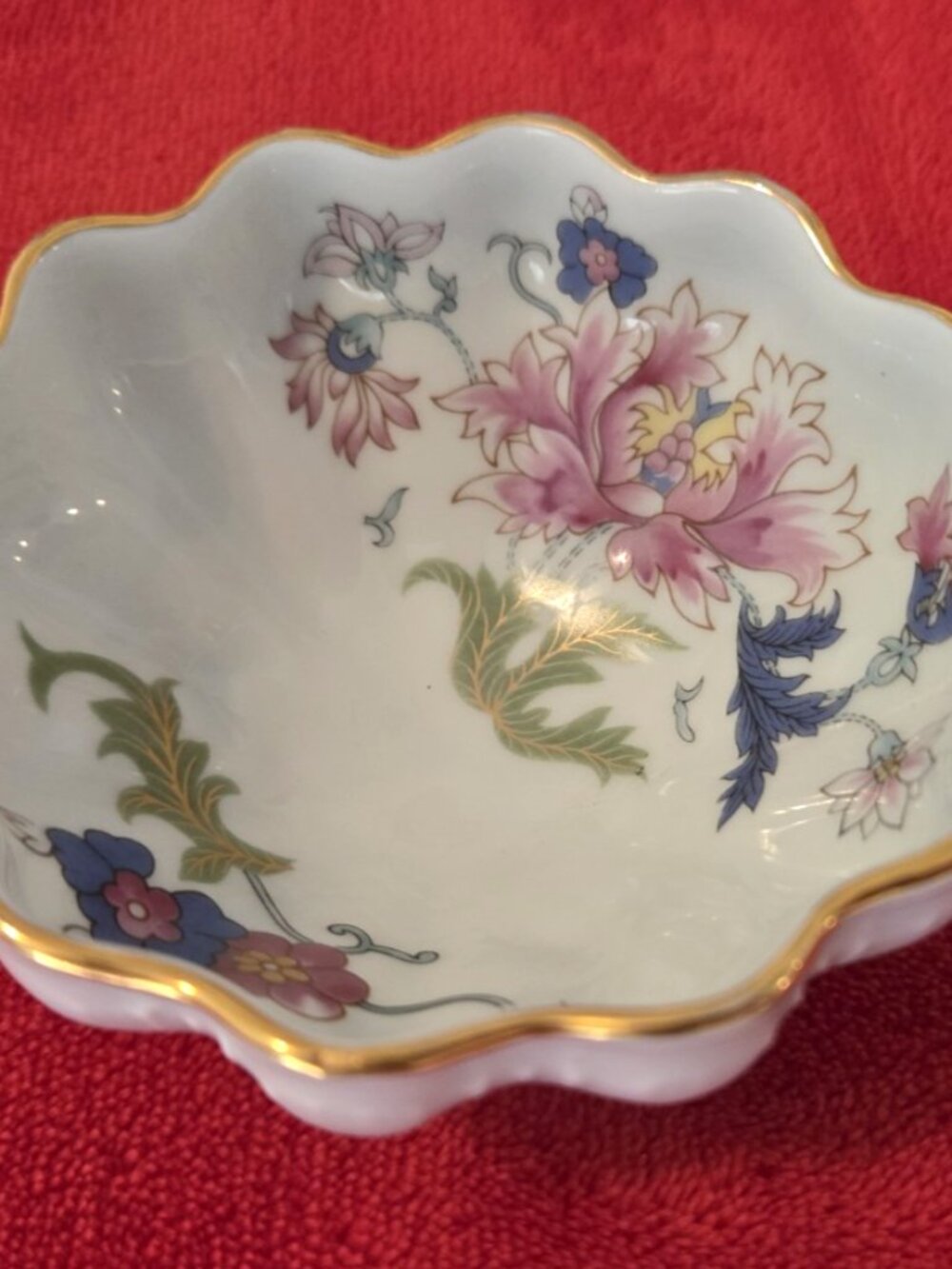 Haviland Limoges France Sauce Berry Bowl 3.5" Schleiger 75 Pattern Gold Trim